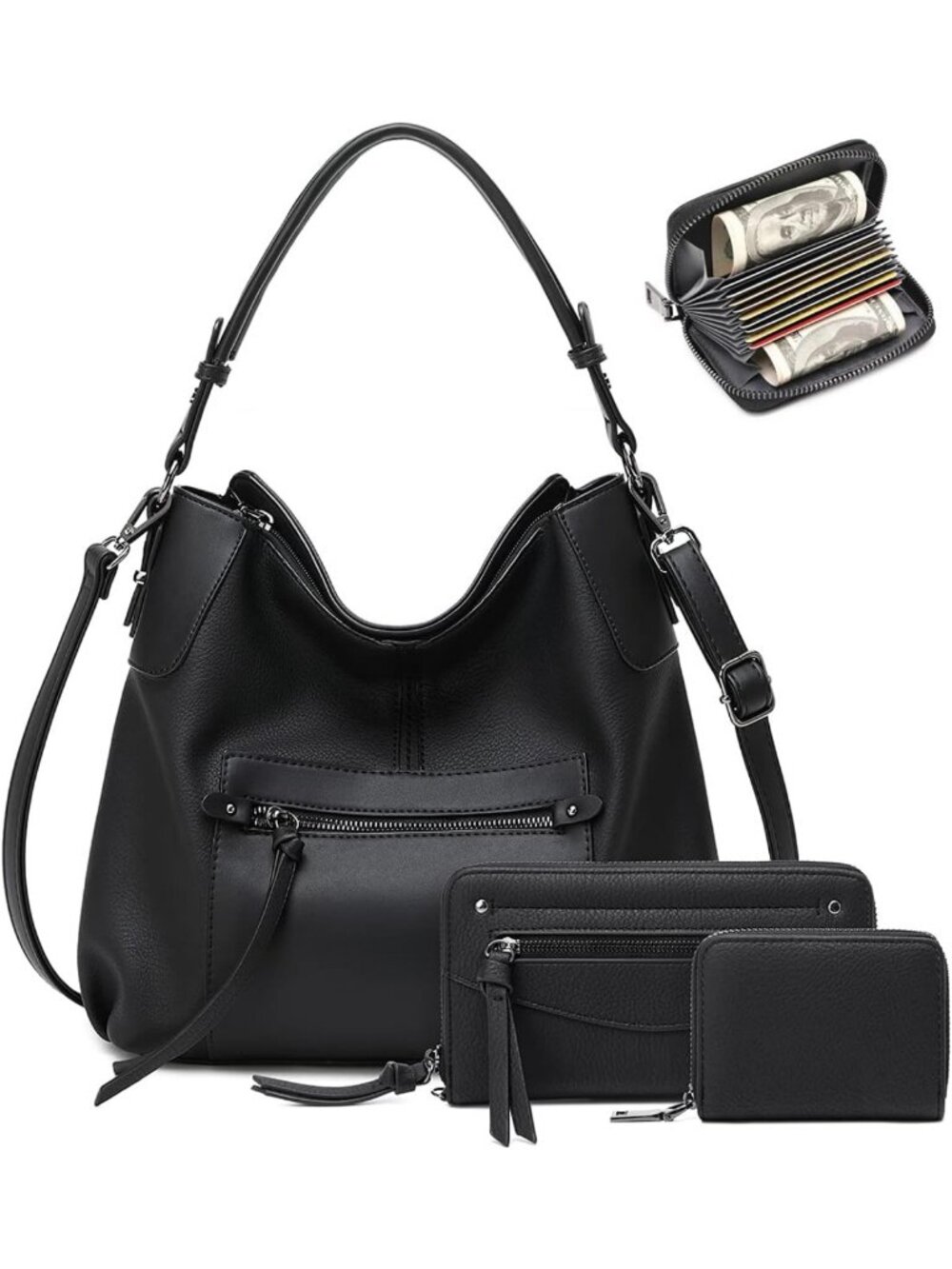 Chic Boho Hobo Bag for Women - Stylish Faux Leather Crossbody Handbag & Purse